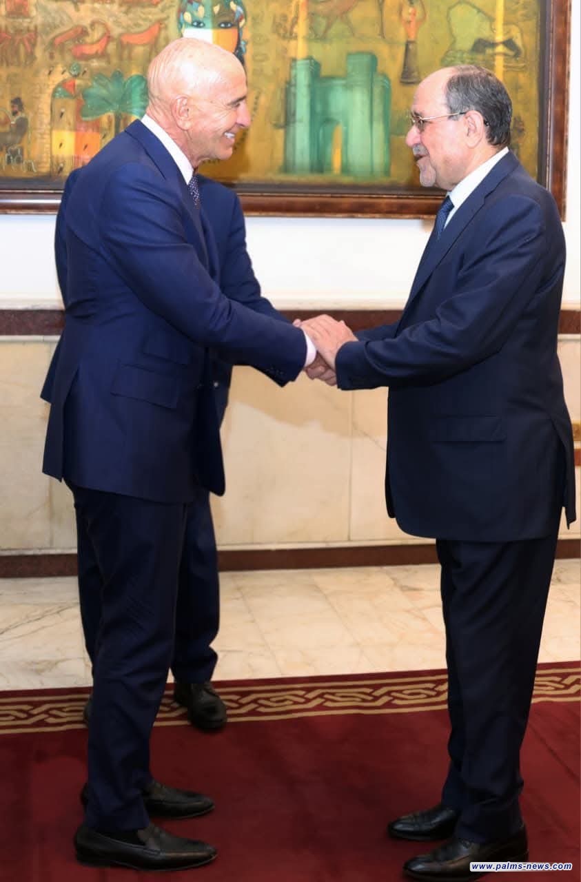 ‏رئيس ائتلاف دولة القانون نوري ‌ المالكي يستقبل المبعوث الأمريكي توم ‌ باراك .