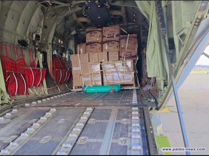طائرة المساعدات العراقية تصل إلى لبنان