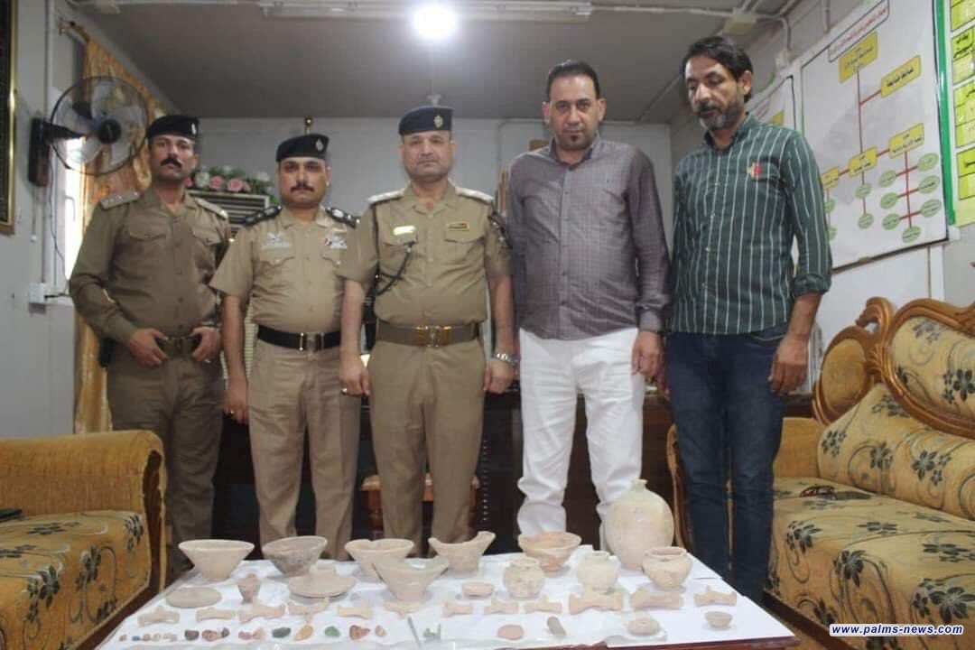 مفتشيّة آثار وتراث ذي قار تعثر على قطع أثرية