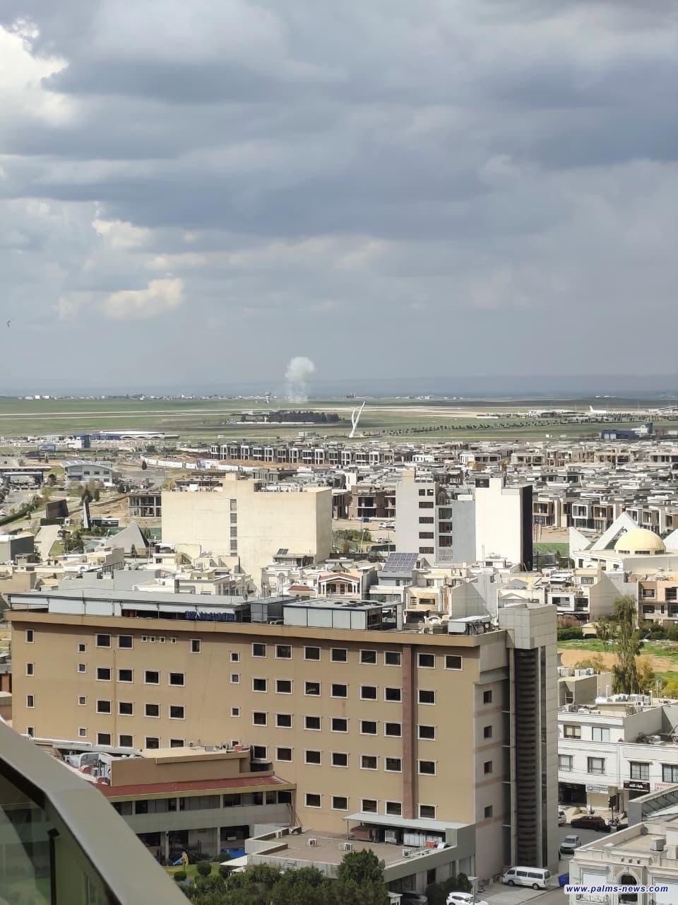 سقوط صاروخ قرب مطار أربيل