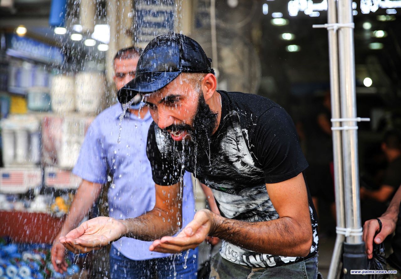 الأنواء الجوية:  البصرة تسجل نصف درجة الغليان  و14 محافظة تتجاوز حرارتها الـ45 درجة