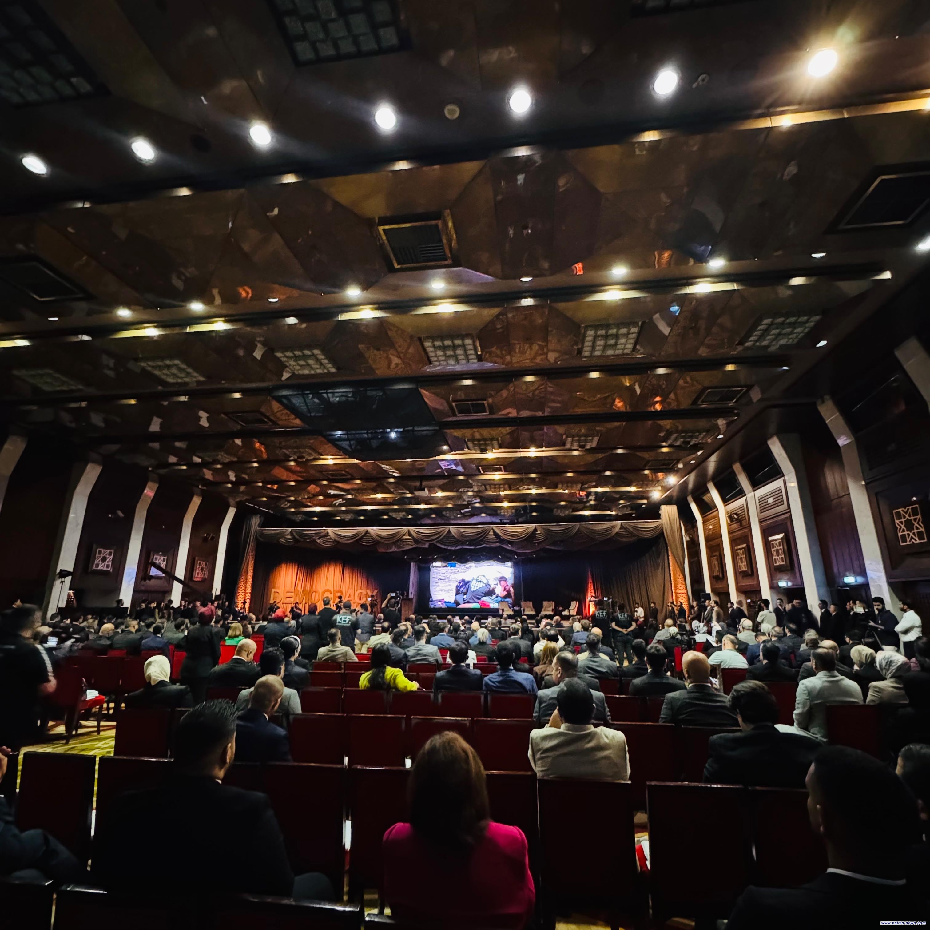 انطلاق أعمال مؤتمر يوم الديمقراطية العالمي في فندق الرشيد ببغداد.