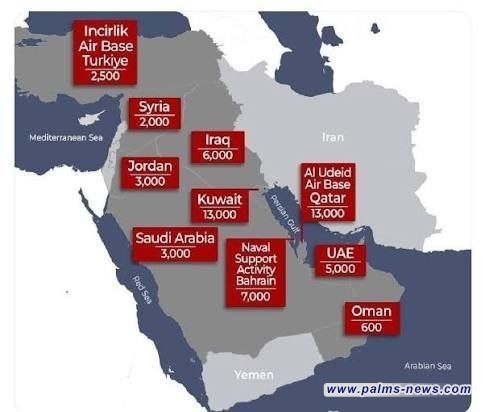 بينها العراق.. إيران تكشف قائمة أهدافها العسكرية في 10 دول بعد الهجوم الإسرائيلي–الأميركي