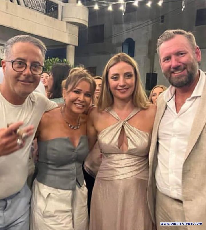 حفل زفاف الإعلامية اللبنانية  الحسناء كريستيان بيسري  بحضور نخبة من الإعلاميين.