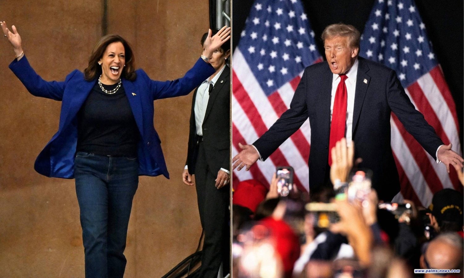 عشية يوم الحسم... استطلاع يُظهر تقدم هاريس في 4 ولايات متأرجحة