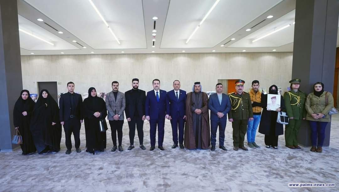 السوداني : يلتقي عدداً من عوائل شهداء القوات المسلحة في ذكرى تأسيس الجيش العراقي