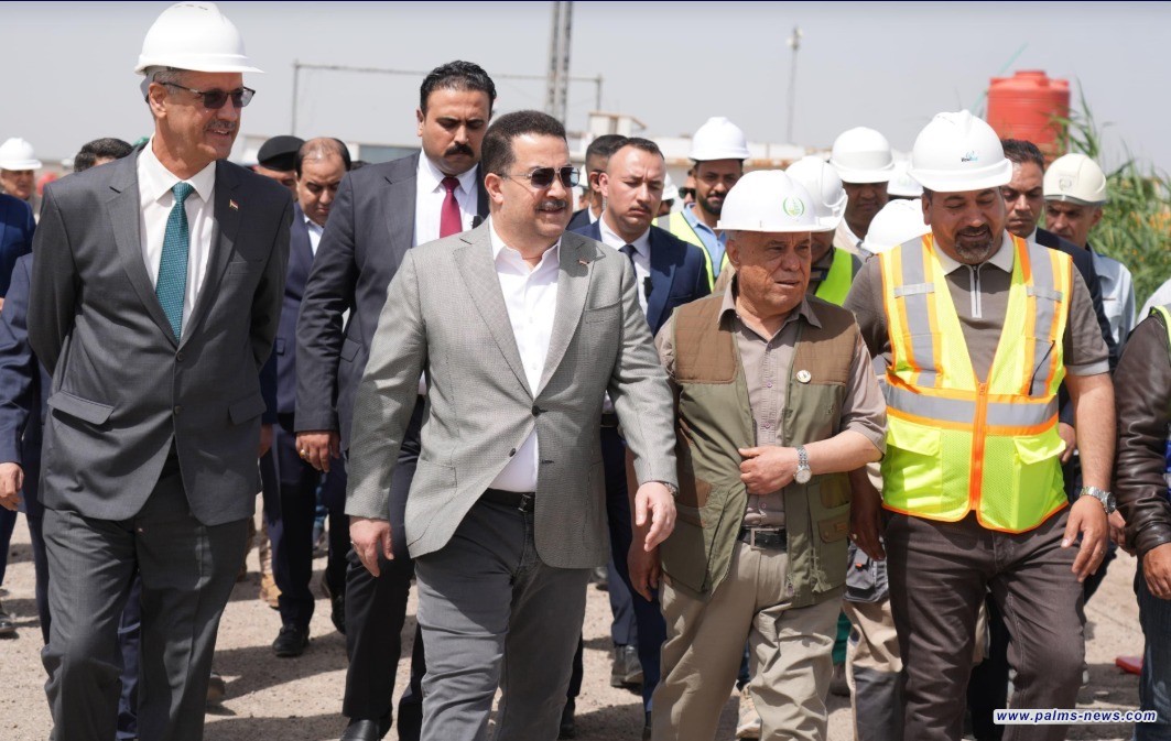 السوداني يتابع ميدانياً مشروع مد أنبوب نقل الغاز من المحمودية إلى بسماية