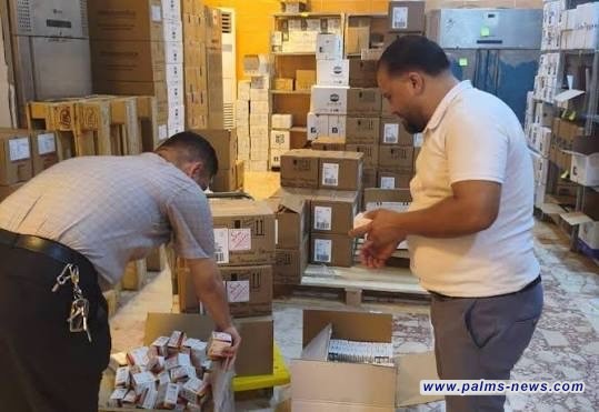 الصحة تضبط أكثر من 525 ألف قطعة دوائية ومستلزماً طبياً مخالفاً في الرصافة
