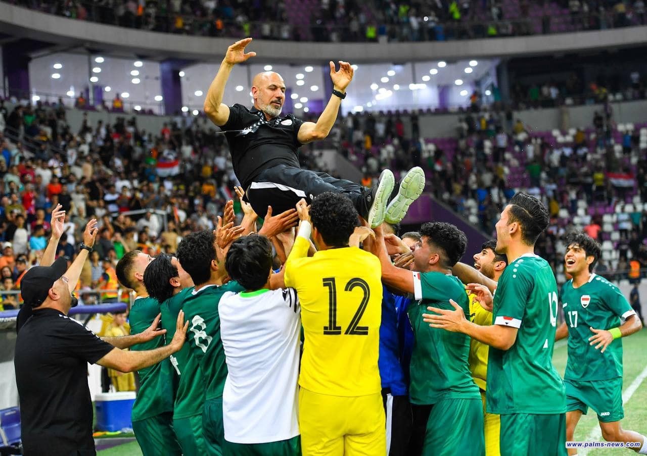 المنتخب الأولمبي العراقي يتأهل إلى نهائي غرب آسيا بفوزه على منتخب عُمان بنتيجة1-0.