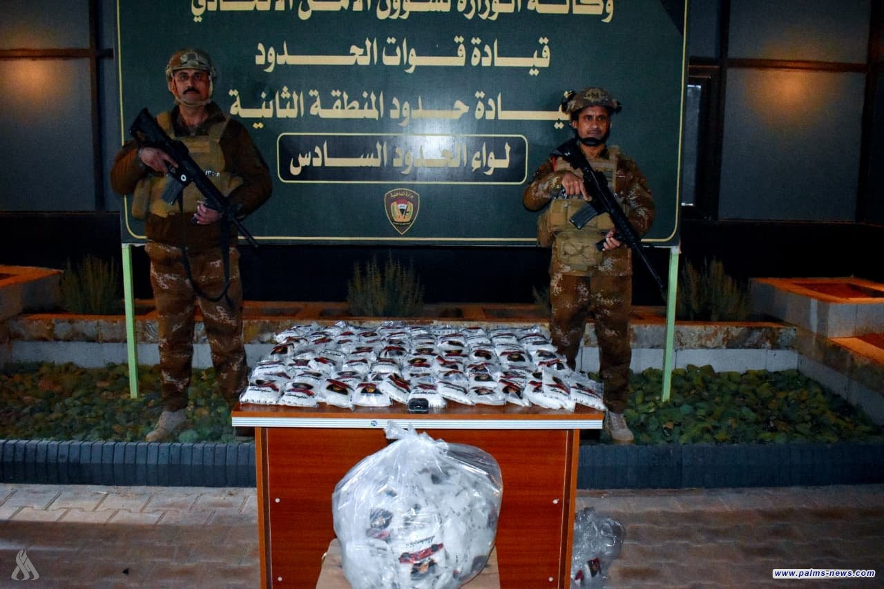 قوات الحدود تحبط محاولة تهريب 30 كغم من المخدرات بواسطة بالون غربي الأنبار