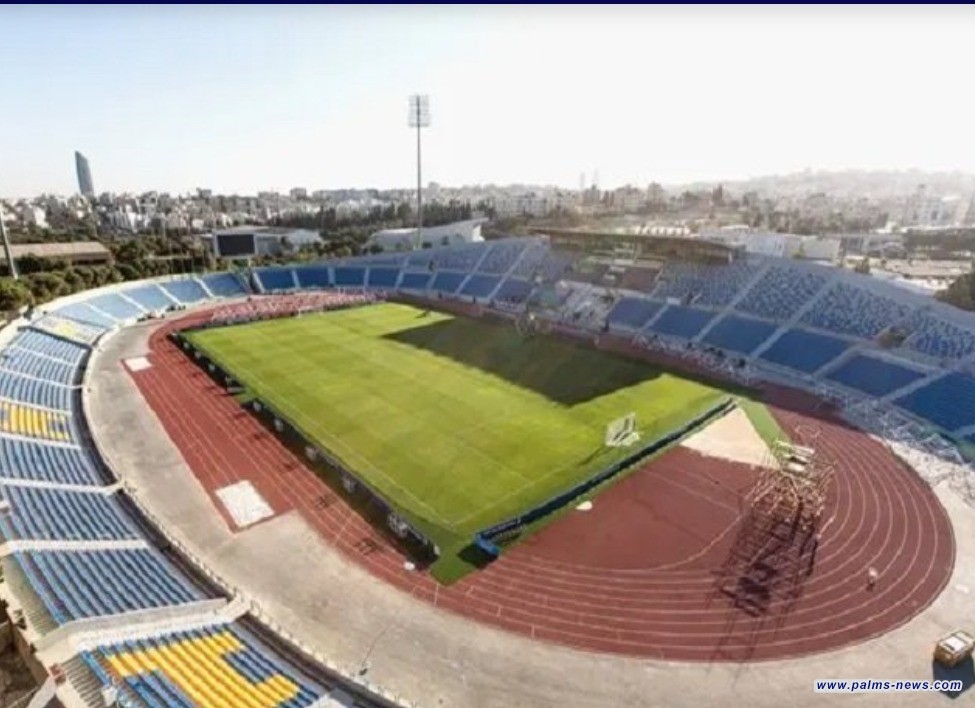 أختيار ملعب عمّان الدولي لاستضافة مباراة العراق وفلسطين
