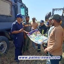 الدفاع المدني تطلق حملة استباقية لتأمين موسم الحصاد لمحصولي الحنطة والشعير