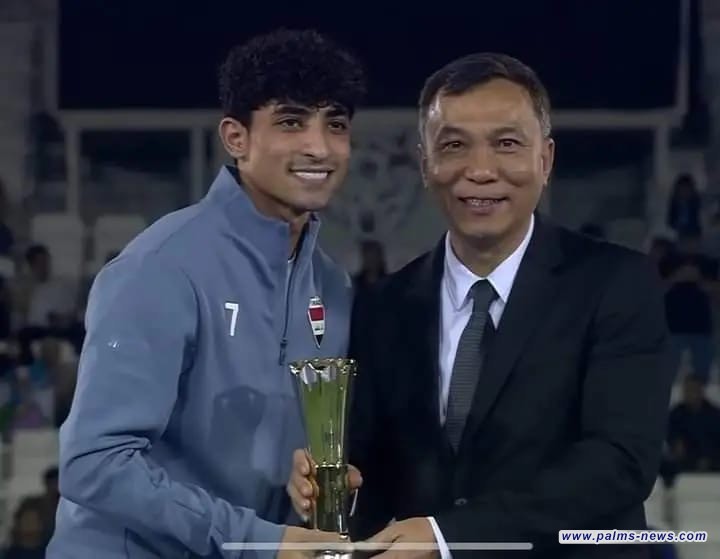 علي جاسم يتوج بجائزة هداف كاس آسيا المؤهلة إلى أولمبياد باريس