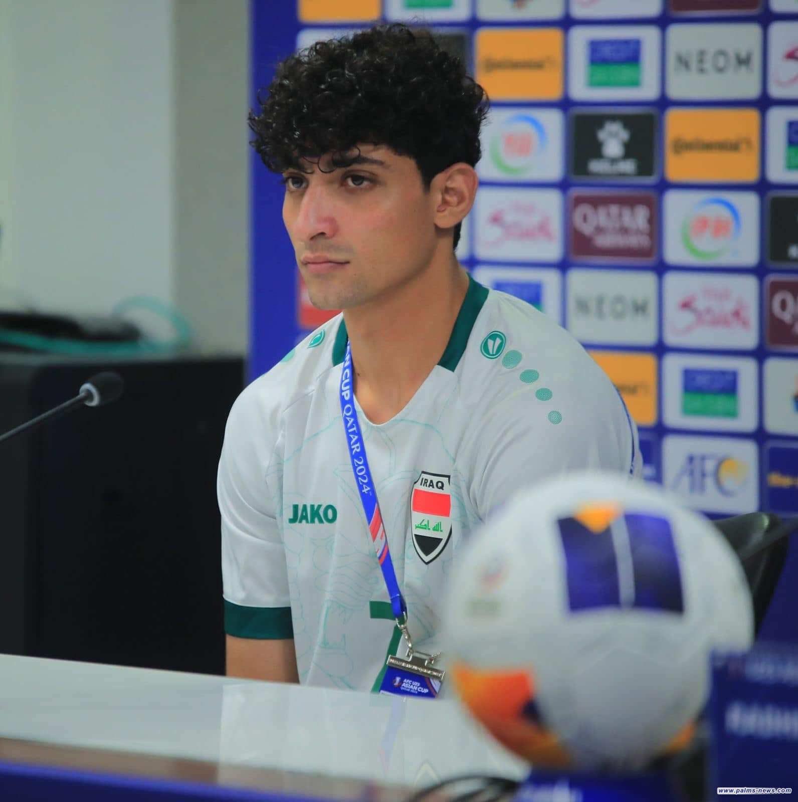 علي جاسم : سعيدٌ جداً بإحرازي هدف الفوز وقيادة العراق للأولمبياد