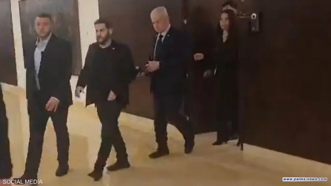 نتنياهو يحتمي بملجأ أثناء هجوم صاروخي من اليمن