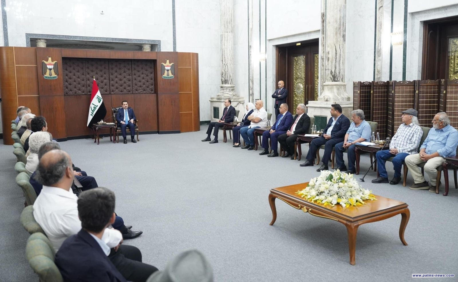 السوداني : الحجم والثقل الحضاري الفني للعراق يجعل مهمة الفنانين التشكيليين والنحاتين مضاعفة