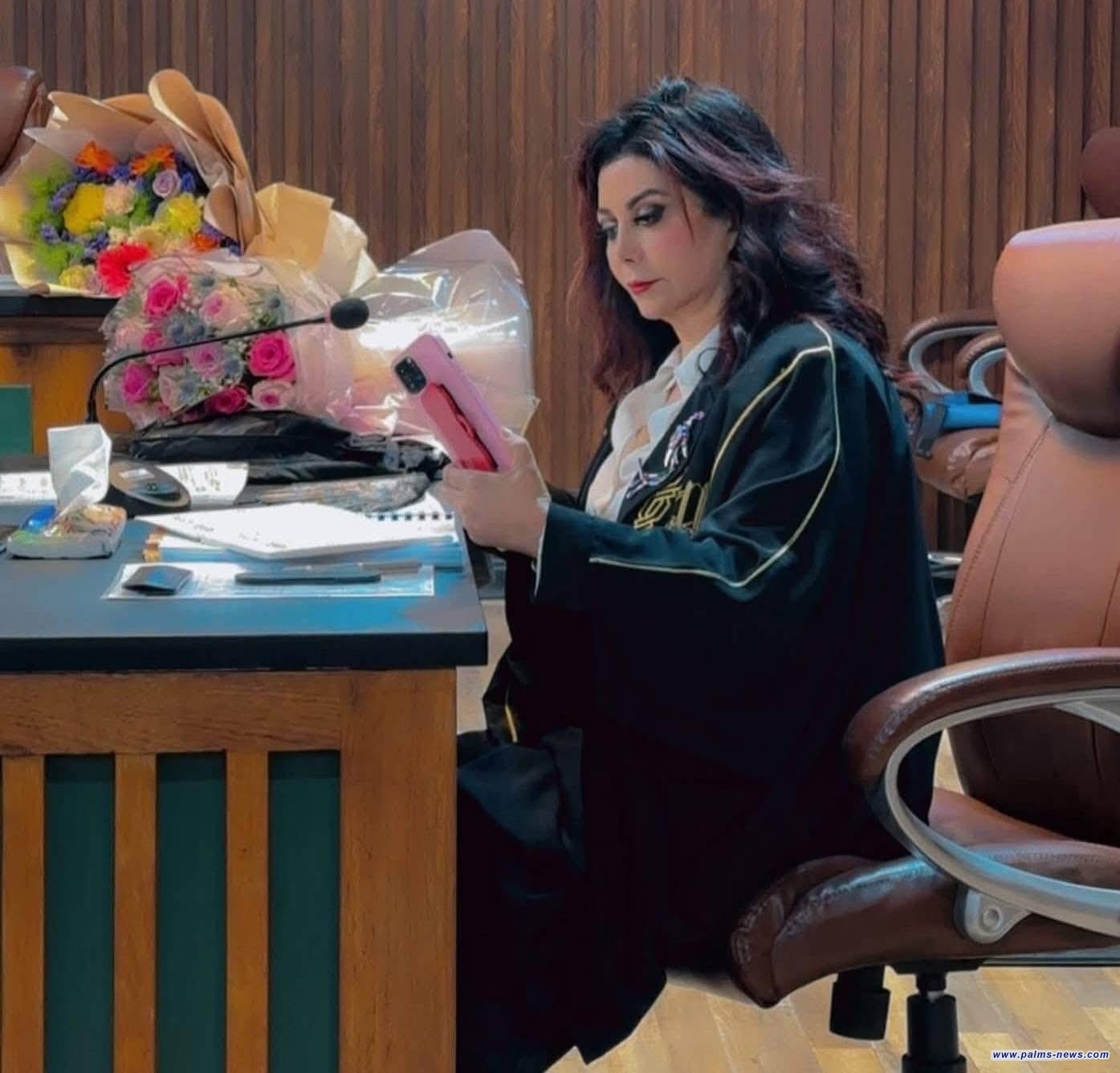 الفنانة القديرة هند كامل تنال شهادة الماجستير في قسم الفنون السينمائية.