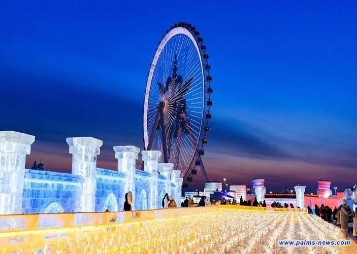 منتزه هاربين آيس سنو في الصين يدخل موسوعة غينيس