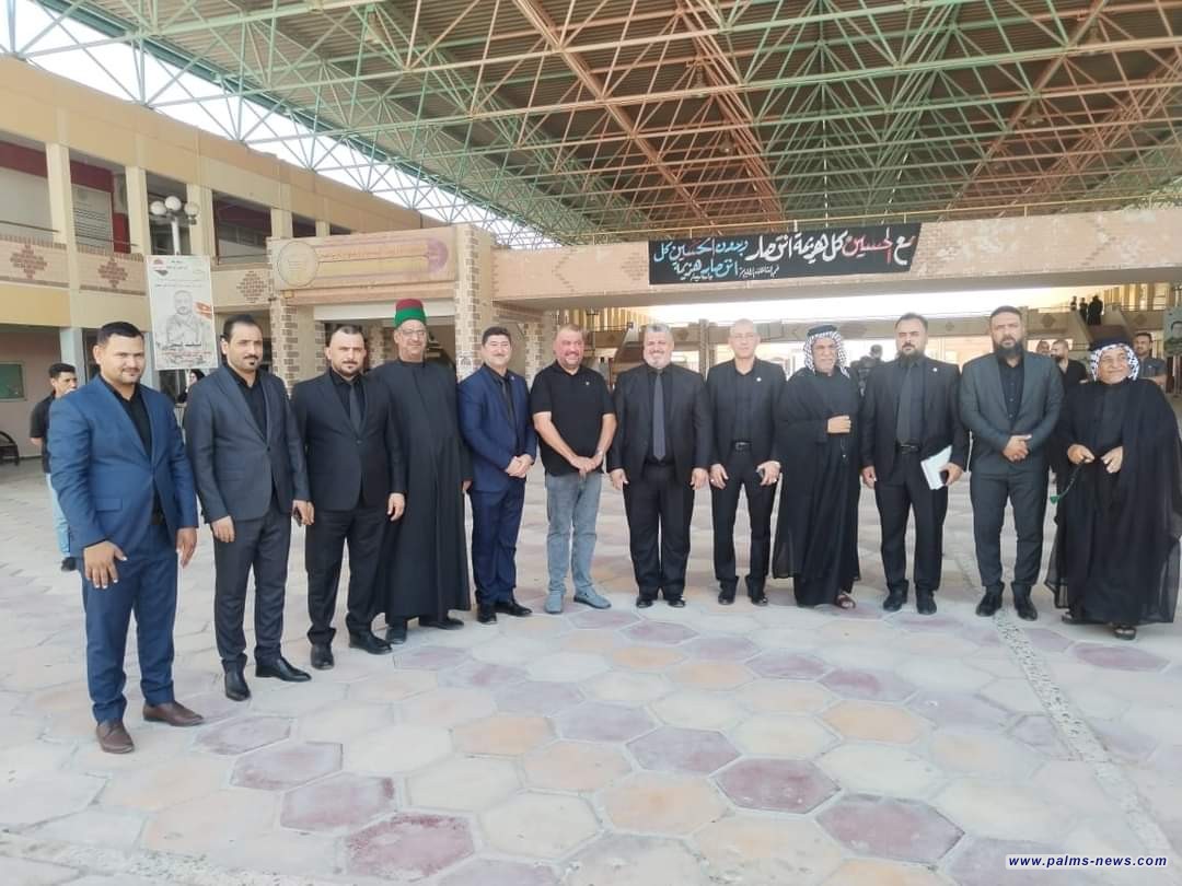 جامعة ميسان تنظم مراسيم رفع راية الإمام الحسين عليه السلام