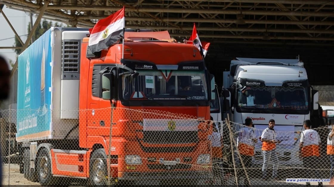 فتح معبر رفح وبدء دخول المساعدات إلى قطاع غزة