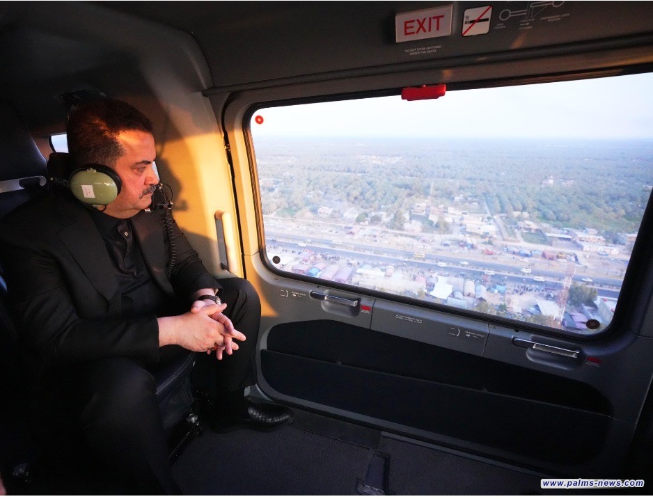 رئيس الوزراء يستطلع جوا تنفيذ الخطط الأمنية والخدمية لزيارة الأربعين