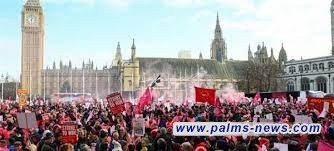 أكبر اضراب عمالي في بريطانيا .. لم تشهده منذ عقد