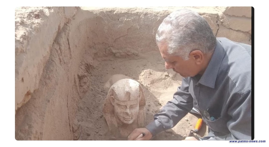 العثور على تمثال مصغر يشبه أبو الهول