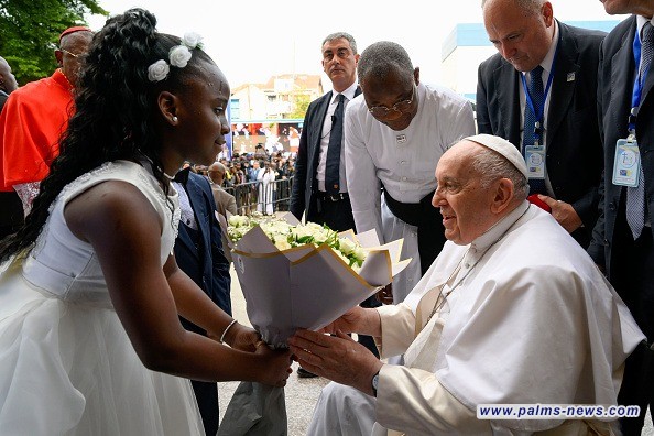 وصول بابا الفاتيكان الى جنوب السودان