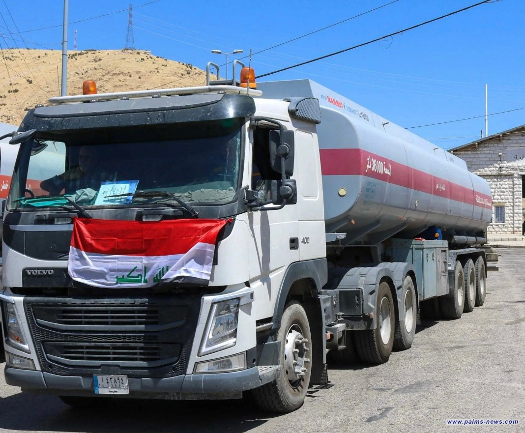 العراق يرسل 28 حوضية وقود الى سوريا