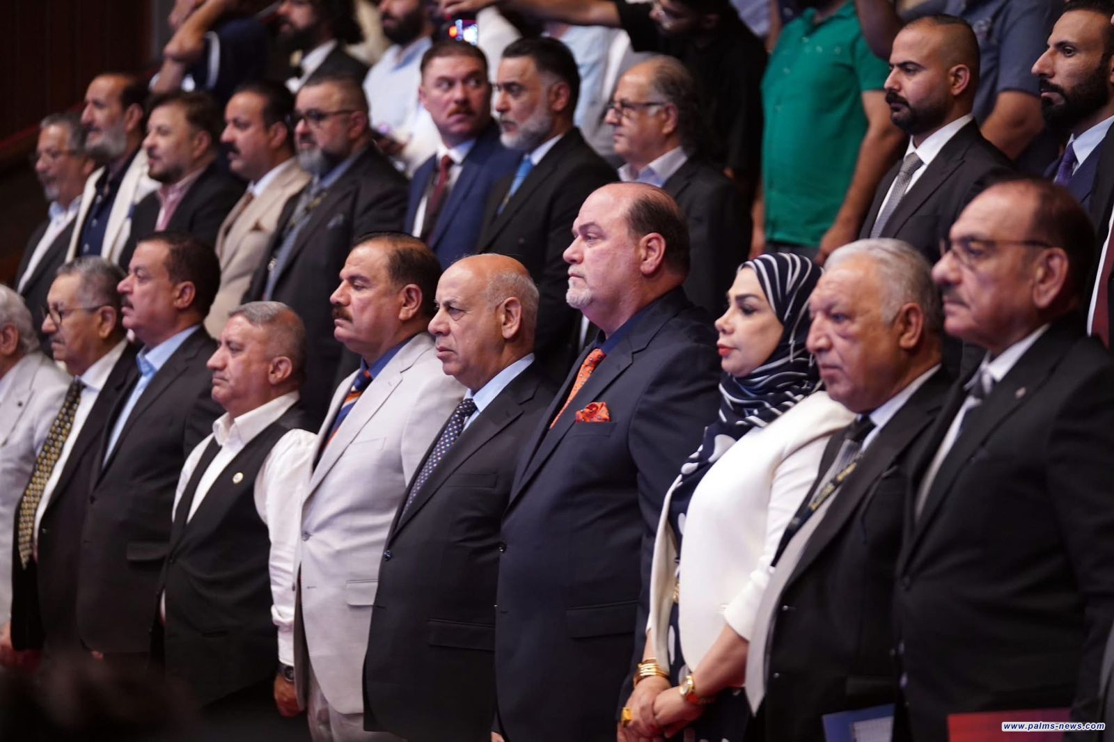 اختتام فعاليات مهرجان بغداد السينمائي الثاني على مسرح الرشيد.