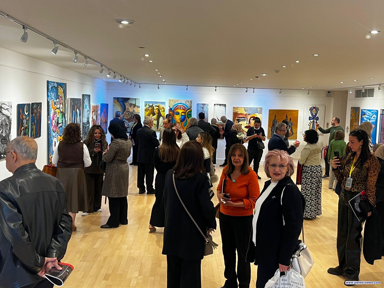 "فنانون عرب في لندن " معرض عربي يجذبُ البريطانيين