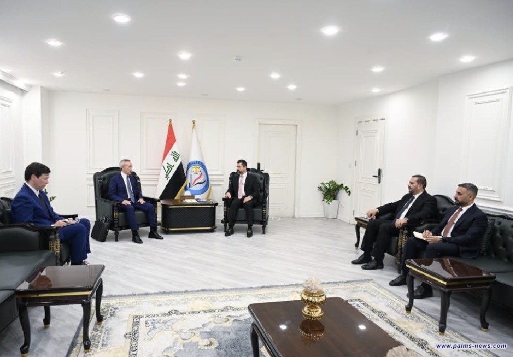 وزير العدل يبحث مع سفير جمهورية كازاخستان إجراءات توقيع مذكرة التعاون العدلي والقانوني بين البلدين.