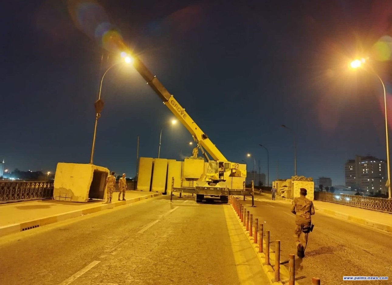 قيادة عمليات بغداد تغلق جسرين في بغداد