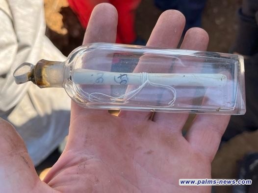 العثور على رسالة عمرها 200 عام تركها عالم آثار في زجاجة