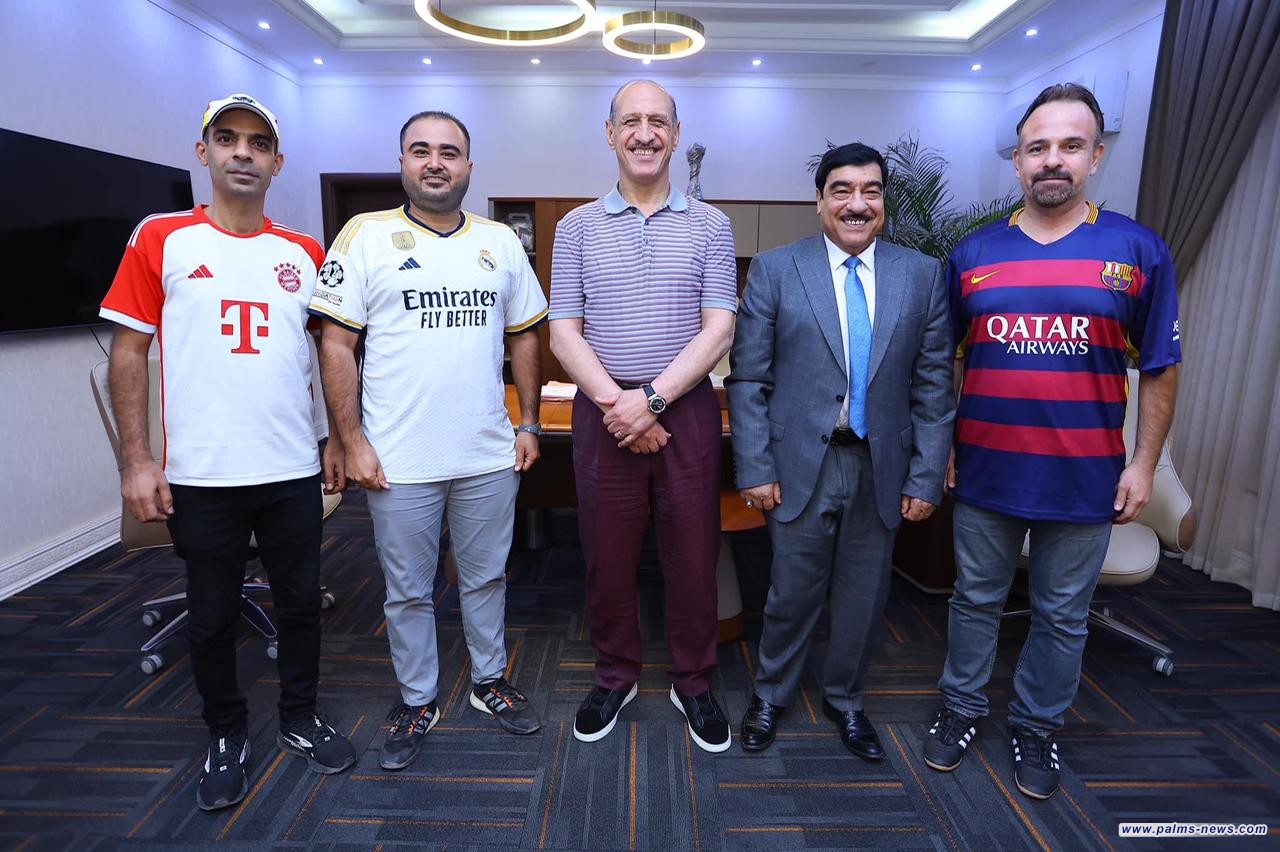 اتحاد الكرة يلتقي عدداً من رؤساء روابط مشجعي الفرق العالمية في العراق