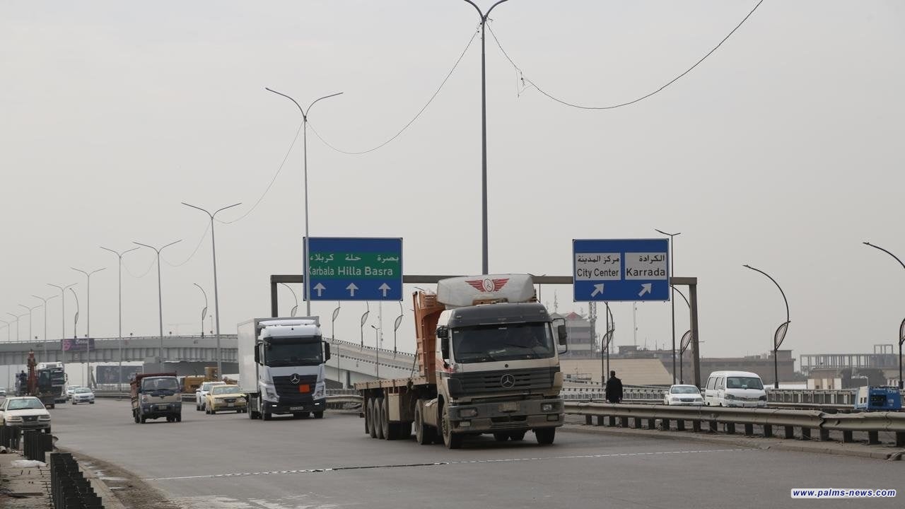 المرور تحدد أوقات دخول مركبات الحمل إلى بغداد