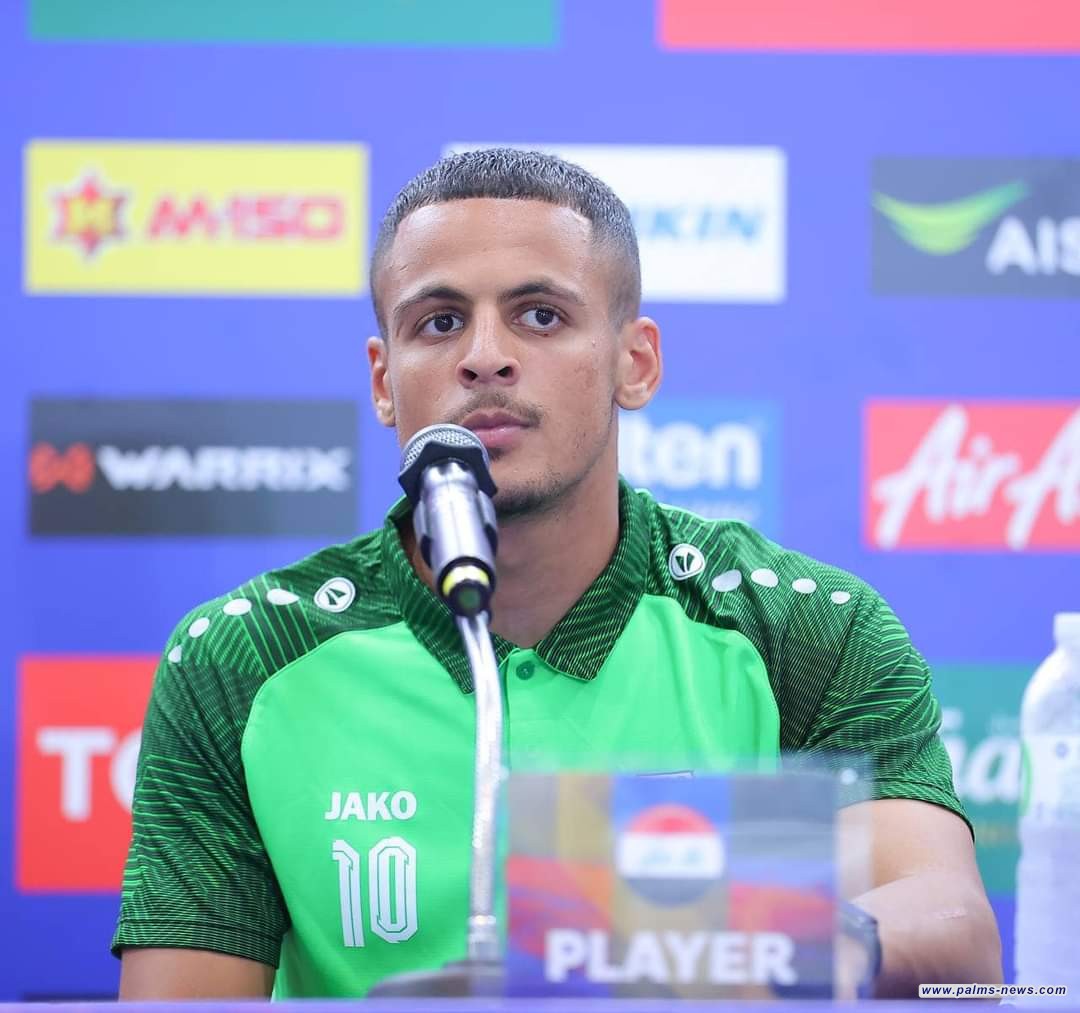 علي الحمادي يسجل أولى أهدافه الدولية مع العراق
