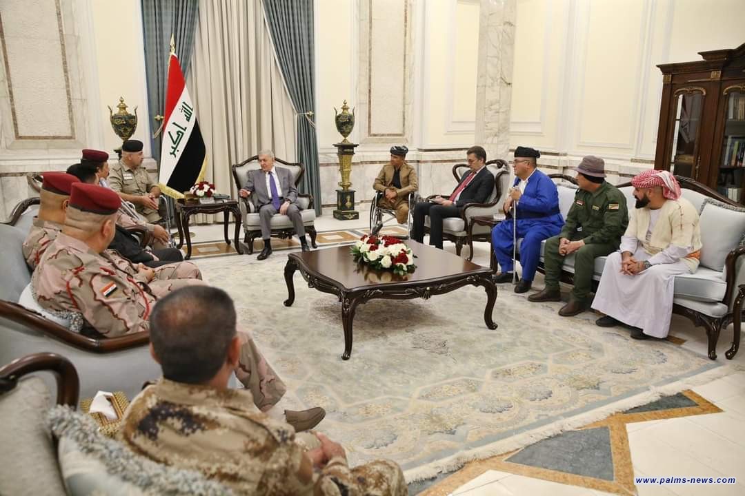 الرئيس العراقي عبد اللطيف جمال رشيد، يشدد على ضرورة توفير الدعم الكامل لجرحى الجيش العراقي وإنصاف تضحياتهم.