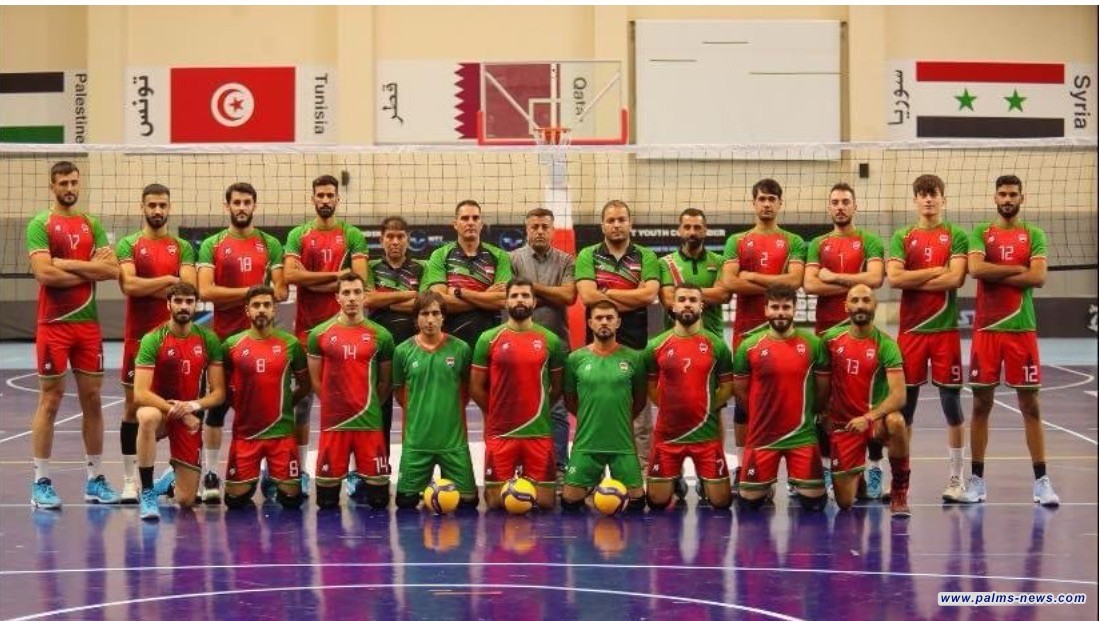 منتخبنا الوطني في المجموعة الأولى بالبطولة العربية لكرة الطائرة