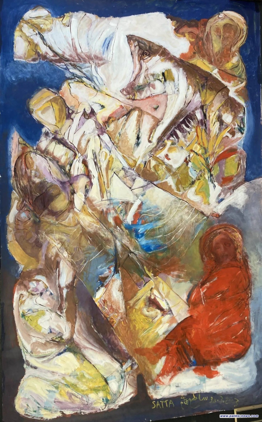 ساطع هاشم في معرضه الاستعادي... عالم اللون والعاطفة