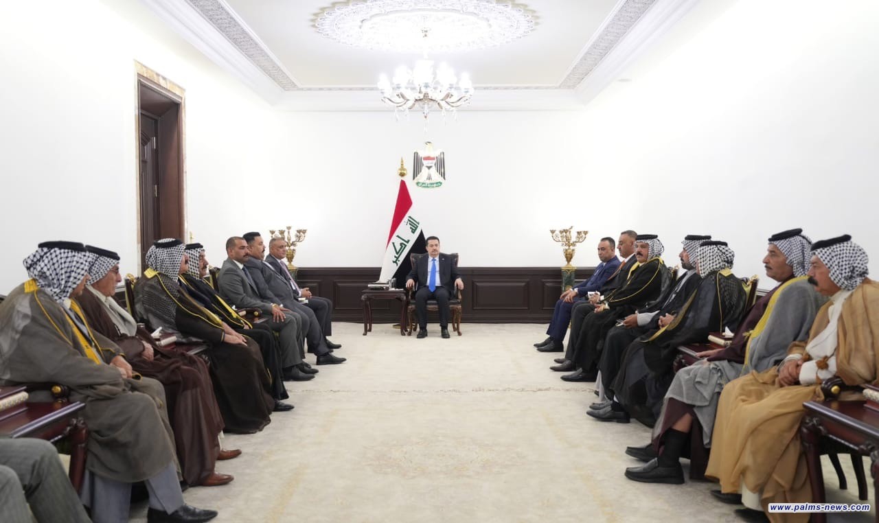 السوداني يستقبل مجموعة من فلاحي محافظة واسط