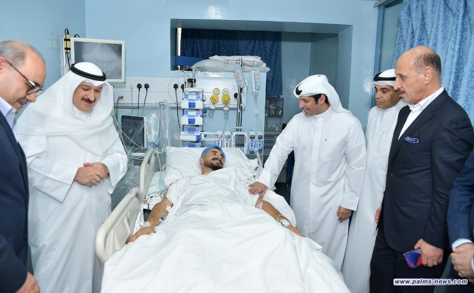 السفير العراقي يثمن اهتمام الكويت بالوضع الصحي للاعب أيمن حسين