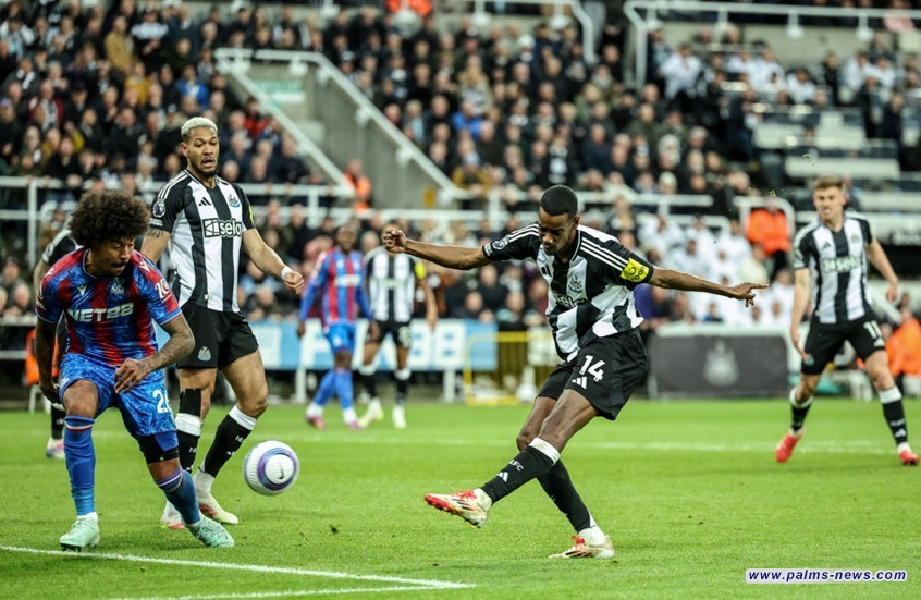 نيوكاسل يكتسح كريستال بالاس ويقبض على المركز الثالث