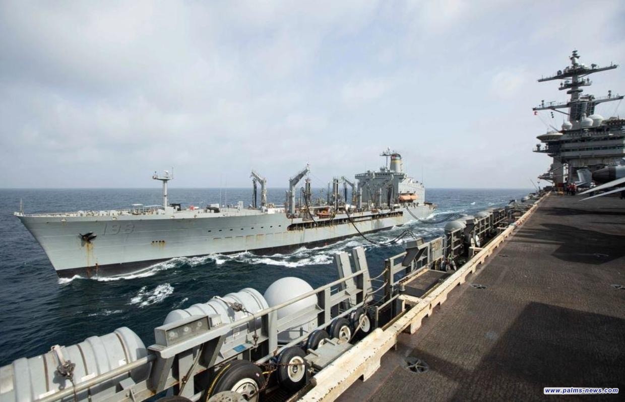 "الوحيدة التي تزوّد يو أس أس لينكولن بالوقود"..  "بيغ هورن" تجنح في بحر العرب