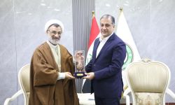 "لقاء بين المبرقع وأمين المجلس الأعلى للثقافة الإيرانية لتعزيز التعاون الشبابي