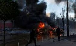 قصف روسي يطال منشأة صناعية اوكرانية