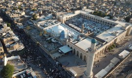صلاة العيد بمسجد الشيخ عبد القادر الكيلاني في بغداد.