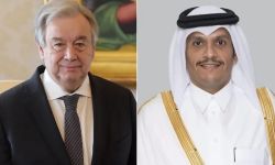 غوتيريش يبحث مع رئيس وزراء قطر الأوضاع في غزة