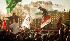 جانب مصور من تشيع السيد علي الخامنائي وعائلتة في النجف الأشرف بعدسة المصور كرار علي صبيح.