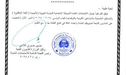 التربية تنشر جدول الامتحانات الوزارية للسادس الاعدادي للعام الحالي